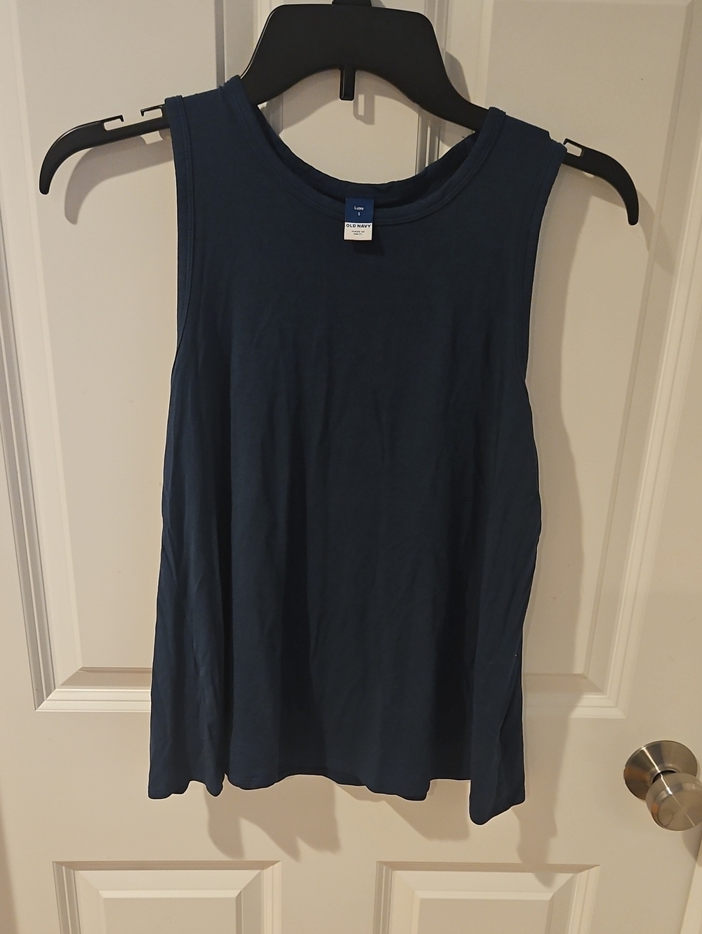 Women's Sleeveless Navy Tank Top